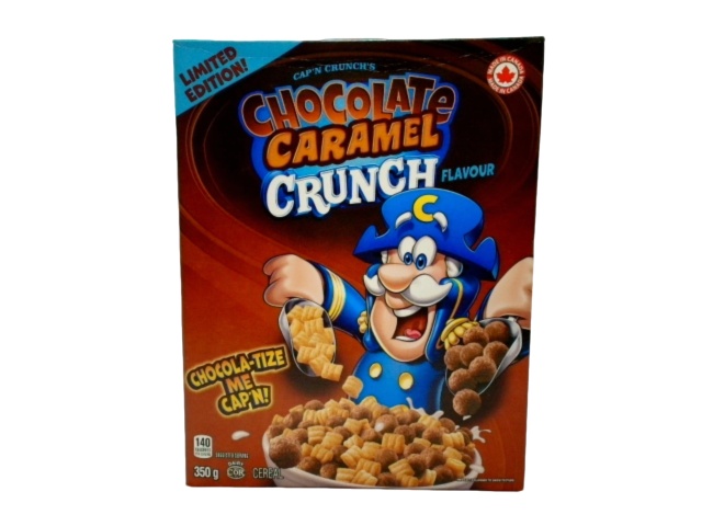 Cap\'n Crunch Chocolate Caramel Cereal 350g.