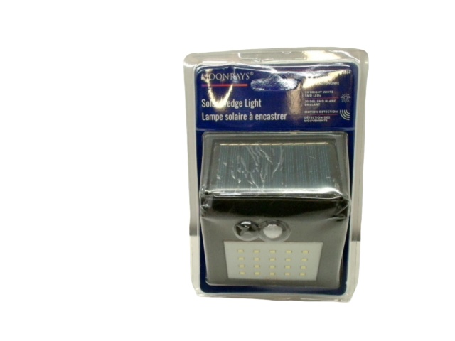 Solar Wedge Light 20 White LEDs w/Motion Detection Moonrays
