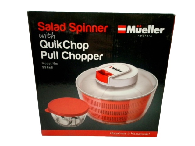 Salad Spinner w/Quick Chop Pull Chopper Mueller Austria