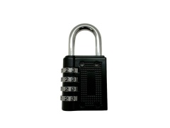 4 Digit Combination Padlock Black
