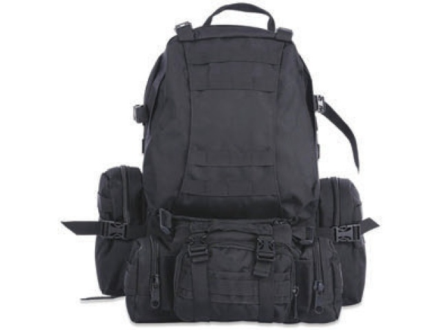 Mil-spex Stealth Modular Tactical Pack Black - 50 Litres
