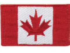 Canadian Flag Patch - Red 3.25x2 Inch 8.25x5cm