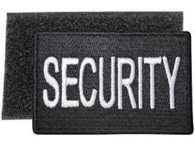 Security Patch - Flexible Fabric Patch With Hook And Loop Backing